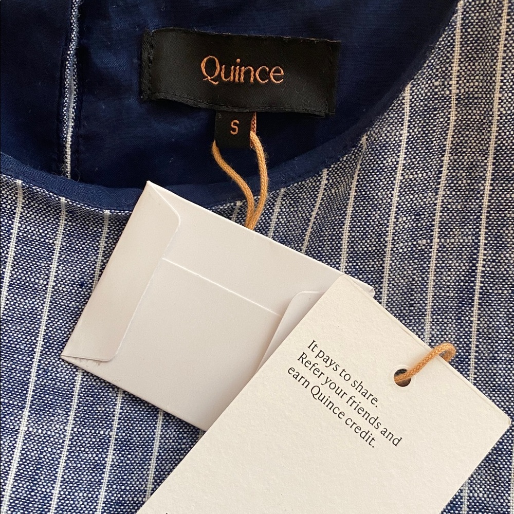 QUINCE 100% European Linen Tank Mini Dress S - Picture 9 of 9